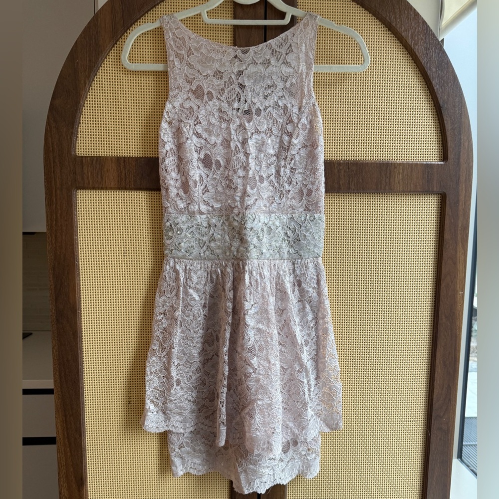 ALEXIS lace & rhinestone cocktail dress - XS